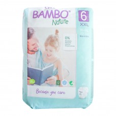 Bambo Nature Eco Disposable Nappies Size 6: 16-30 kgs 18's (extra large)