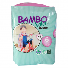 Bambo Nature Eco Disposable Training Pants (pull-ups) size XL 18 kg plus 18's